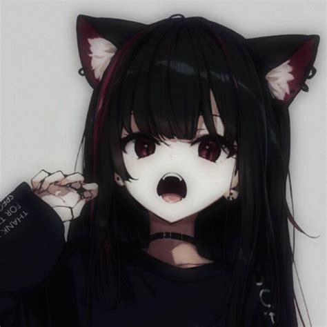 Emo Anime Girl Dark Anime Girl Anime Cat Kawaii Anime Girl Emo