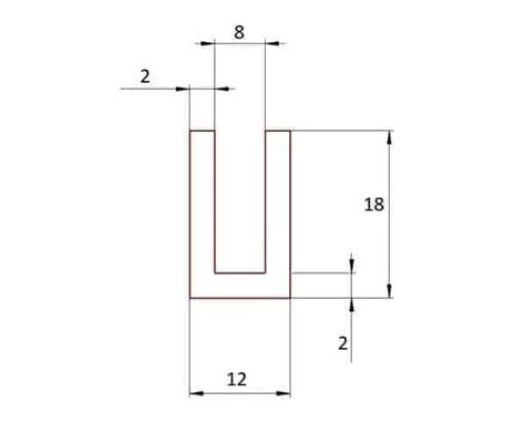 Uszczelka krawędziowa 8 mm EPDM czarna 023890 Uszczelki24 pl