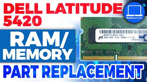 Dell Latitude 5420 How To Install Replace RAM Memory Repair Guide