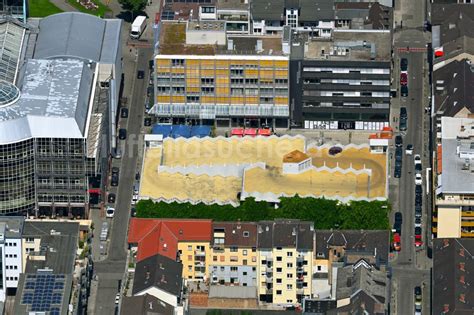 Luftbild Mannheim Parkdeck Auf Dem Geb Ude Des Parkhauses Parkhaus N