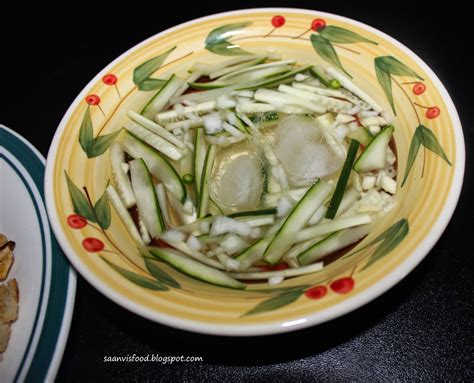 Saanvis Food Cool Cucumber Soup Oi Naengguk