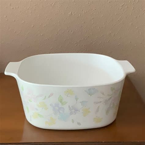 Corningware Kitchen Vintage Corning Ware Pastel Bouquet Liter