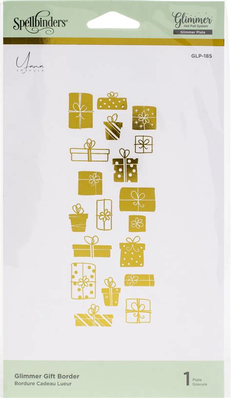 Spellbinders Glimmer Hot Foil Plates By Yana Smakula Glimmer Gift Border
