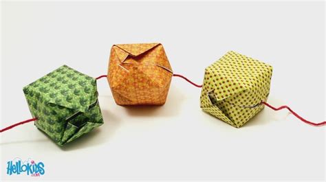 How to craft origami chinese lantern - Hellokids.com