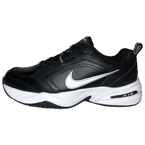 Купить Кроссовки Nike Air Monarch IV черно-белые кожаные в магазине ...