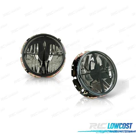 Faros Para Volkswagen Vw Golf Mk Cruz Negra Ahumado F