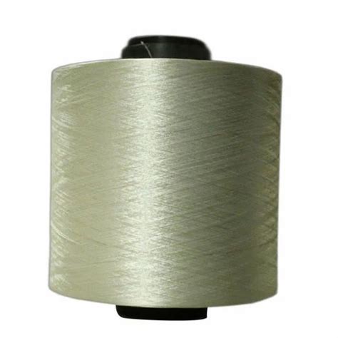 Off White Dyed Polyester Yarn Denier Range Denier Count At