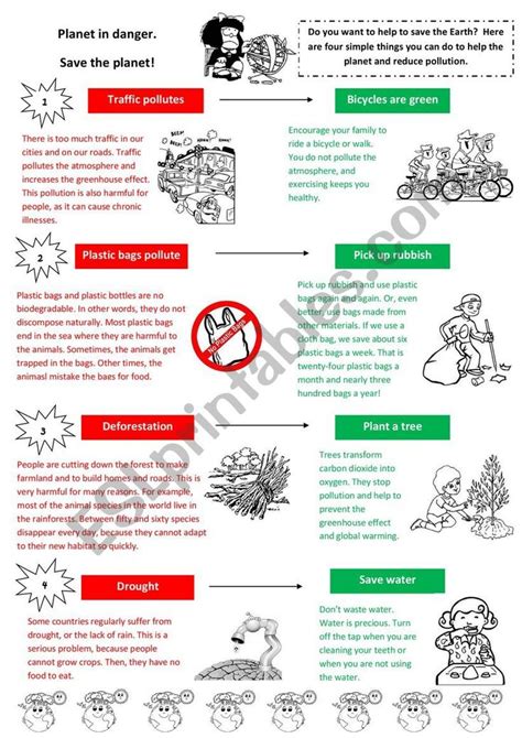 Planet In Danger Save The Planet Esl Worksheet By Bosc Save The