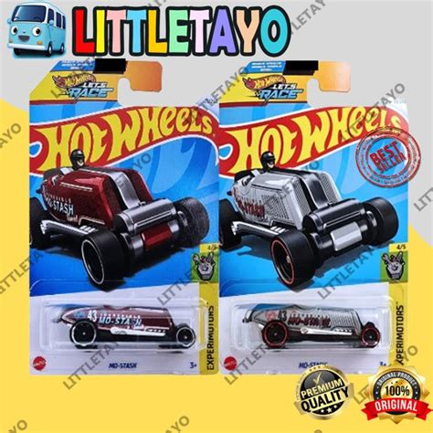 Merah Hot Wheels Mo Stash Red Silver Ash Car Mustache Racing Hot Rod Shopee Malaysia