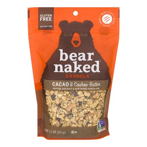 Bear Naked Gluten Free Granola Cacao Cashew Butter 11 Oz Walmart