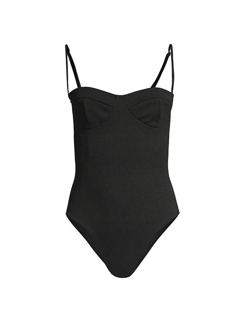 Haight Bustier One Piece Swimsuit In Black Lyst