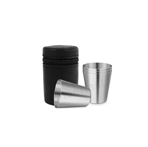 Stainless Steel Shot Cups Set Of 4 Drinkware Shenzhen Cheerfast Wineandbarware Accessories Factory