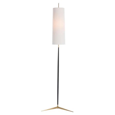 Xander Modern Narrow Bronze Floor Lamp Kathy Kuo Home Floor Lamp