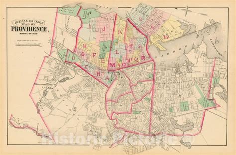 Historic Map City Atlas Of Providence Rhode Island By Wards Volume I