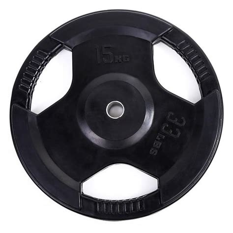 Tri Grip Rubber Coated Weight Plates 2 5kg To 20kg Standard Size Directhomegym