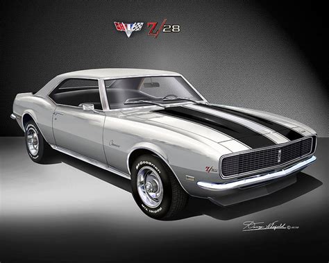 1968 Chevrolet Camaro Ssrsz28 Art Prints By Danny Whitfield Comes In