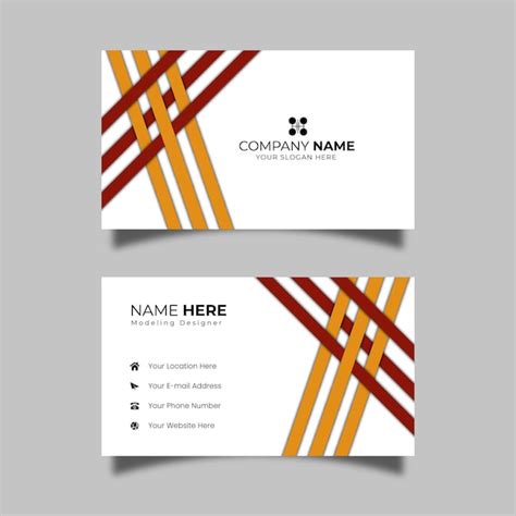 Premium Vector | Refined white professional name card