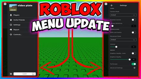 New Roblox Menu Update 2020 Youtube