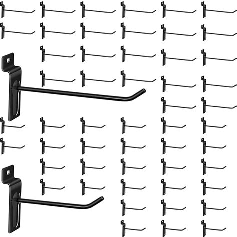 Buy 100 Pieces Slatwall Hooks For Retail 4 Inch And 6 Inch Heavy Duty