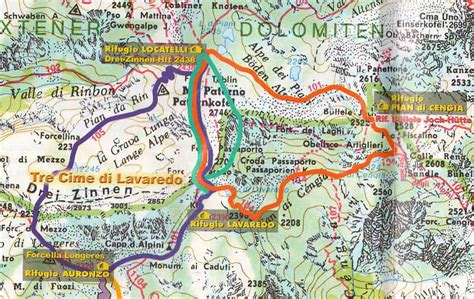 Carte Des Alpes Dolomites Voyages Cartes