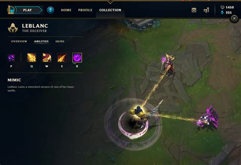 LeBlanc's champion overview still shows the reworked LeBlanc : r ...