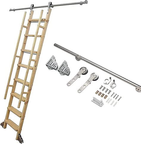 Rolling Library Ladder Hardware Kit Sliding Library Ladder Round Tube