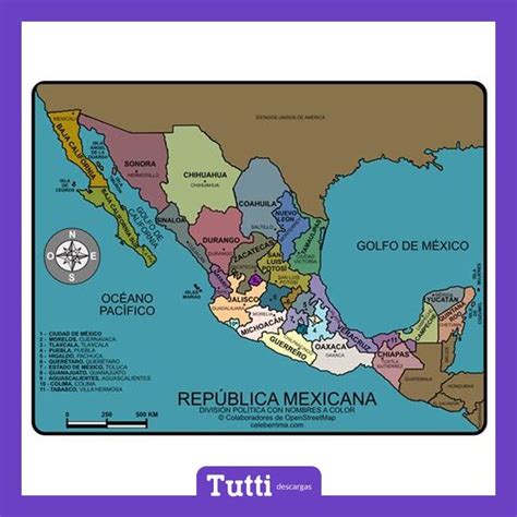 List 102 Pictures Mapa De La Republica Mexicana Con Estados Y