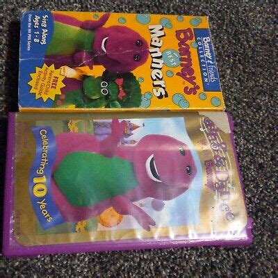 BARNEYS BEST MANNERS VHS Barney Friends Collection Video Tape FREE S