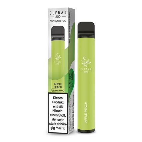 Elfbar 600 Einweg Vape Apple Peach 20mg