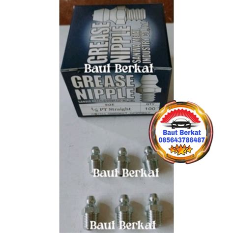 Jual Grease Nipple 1 8 PT Lurus Nepel Gemuk 1 8 Lurus Made In Japan