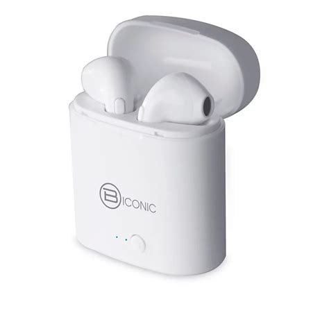 Biconic True Wireless White Earbuds With Charging Case Shop Electronics At H E B