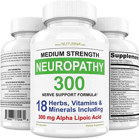 Neuropathy Support Supplement Nerve Support With 300 Mg Alpha Lipoic