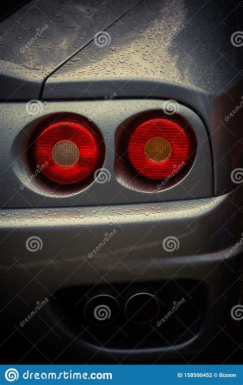 Sport Car Rear Brake Light Stock Photo Image Of Lamp 158500452