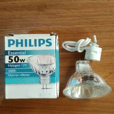 Jual Lampu Sorot Halogen Philips MR16 Gu 5 3 Model Mangkok 50w 12v Bisa