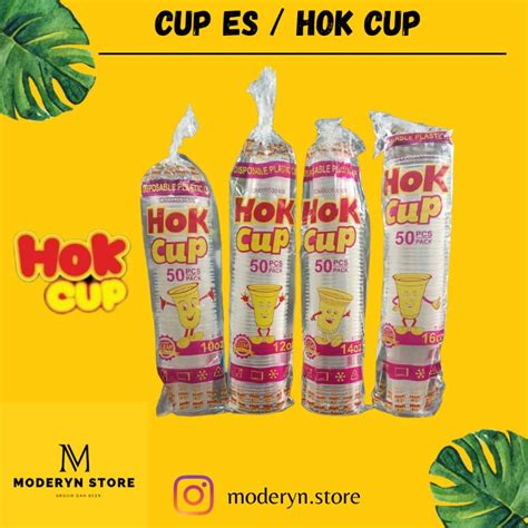 Jual Cup Es Gelas Pop Ice Cup Plastik Uk 10oz12oz14oz16oz