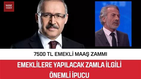 İktidara Yakın İsim Emekliler İçin İpucunu Verdi Çetin Ateş 7500 TL yi