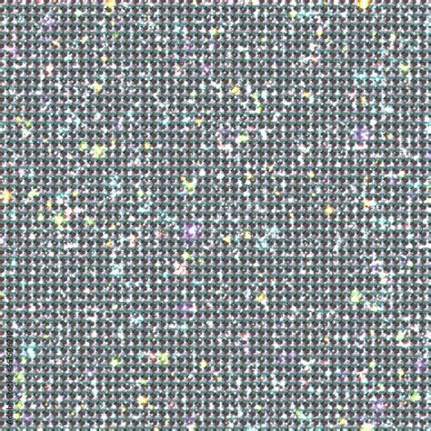 Seamless Shiny White Rhinestone Surface Background Bedazzled