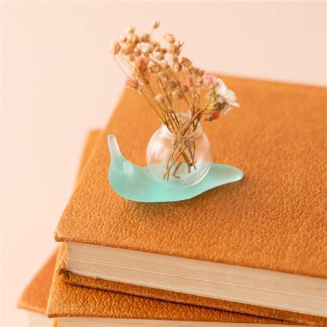 Miniature Wild Flower Snail Vase Valentines T Housewarming T Birthday T For Bestfriend