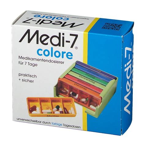 Medi Medikamentendosierer F R Tage Colore St Shop Apotheke