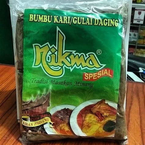 Jual Bumbu KARI GULAI DAGING NIKMA Spesial 250 Gram Padang ASLI Cita