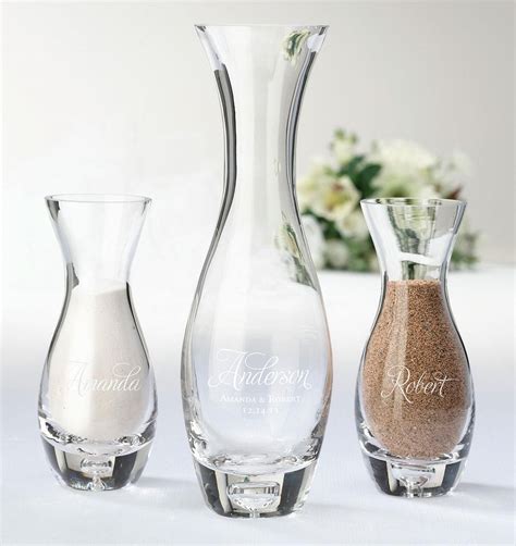 Together Forever Unity Sand Ceremony Set Includes One Main Vase Two