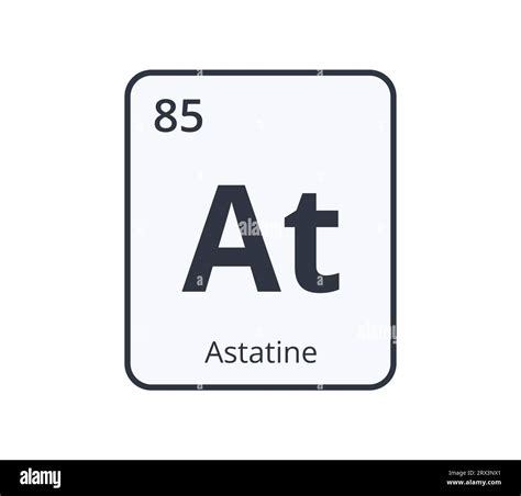 Astatine Chemical Symbol Stock Vector Image & Art - Alamy