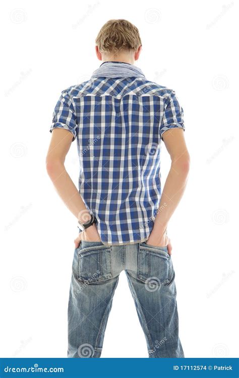 Young Man Back Hands In Pockets Stock Images Image 17112574