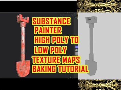 Substance Baking Pt Substance Painter High Poly To Low Poly Texture