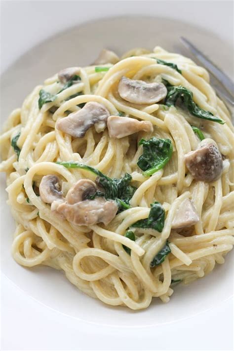 Creamy Mushroom And Spinach Pasta Cook It Real Good