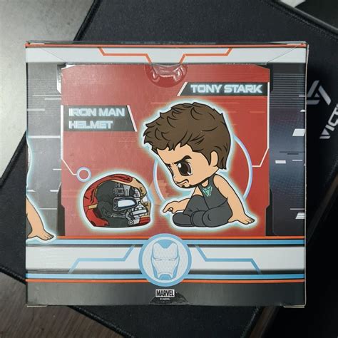 Hot Toys Cosbaby Marvel Endgame Tony Stark With Iron Man Helmet Figure Set Hobbies Toys Toys