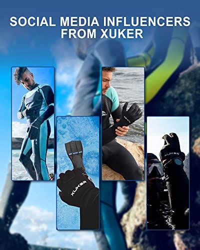 XUKER Gants d eau chauds en néoprène de 3 mm et 5 mm pour plongée sous