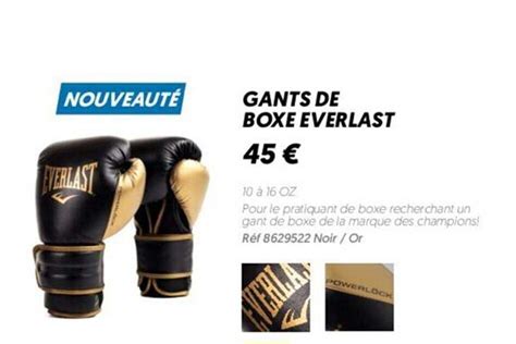 Offre Gants De Boxe Everlast Chez Decathlon