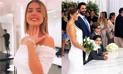 La boda de Michelle Renaud y Matías Novoa del espectacular vestido de