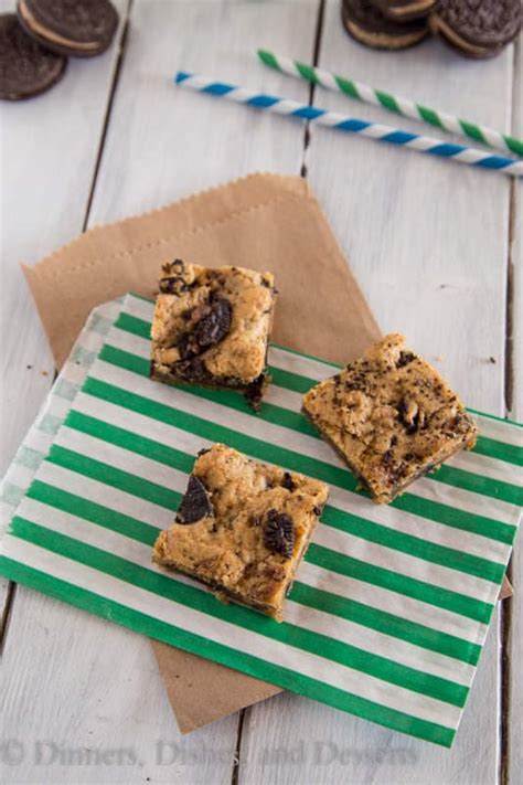 Oreo Cookie Dough Blondies